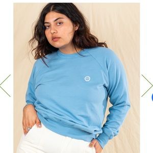 Big Bud Press CLASSIC LIGHTWEIGHT CREW - BABY BLUE